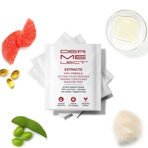 NWT Dermelect Extracts 3-in-1 Soy Nail Polish Remover (10 pack)